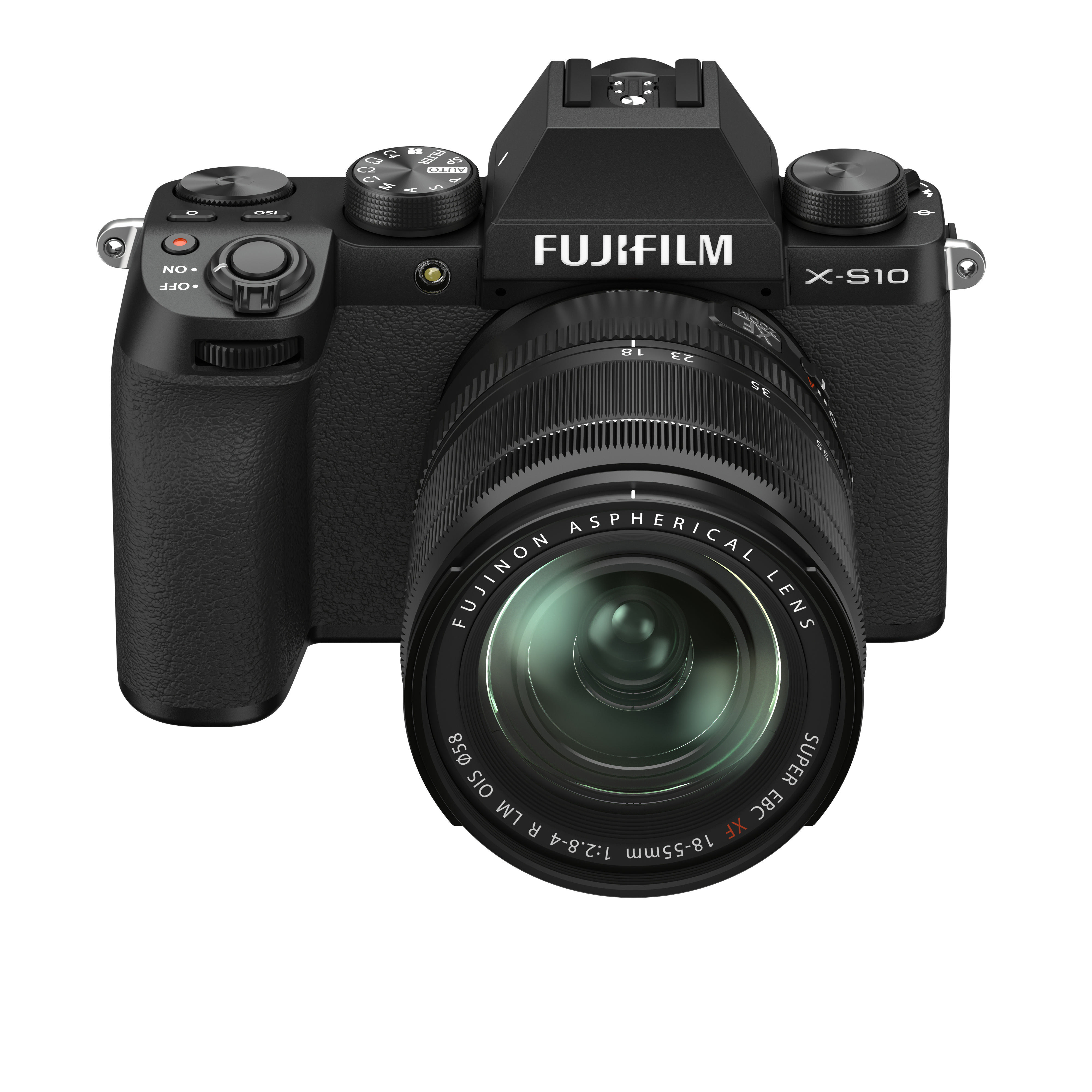 FUJIFILM X-S10 Kit Systemkamera mit Objektiv 18-55 mm, 7,6 cm Display Touchscreen, WLAN