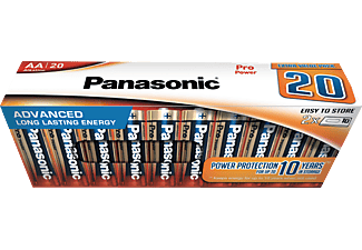 PANASONIC LR6PPG/20CB AA Mignon Batterie, Alkaline, 1.5 Volt