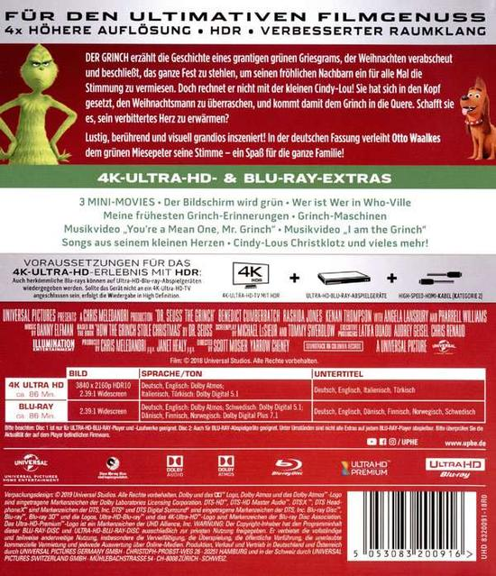 Der Grinch - Weihnachts-Edition 4K Ultra HD Blu-ray + Blu-ray