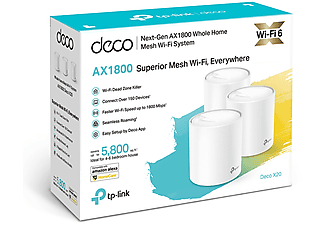 TP-LINK Deco X20(3-pack) AX1800 Tüm Ev Mesh 3’lü Wi-Fi 6 Sistemi Beyaz_2