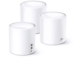 TP-LINK Deco X20(3-pack), AX1800 Mbps,Gigabit Portlar, 540 m²'ye Kadar Kapsama, Wi-Fi 6 Mesh Sistemi