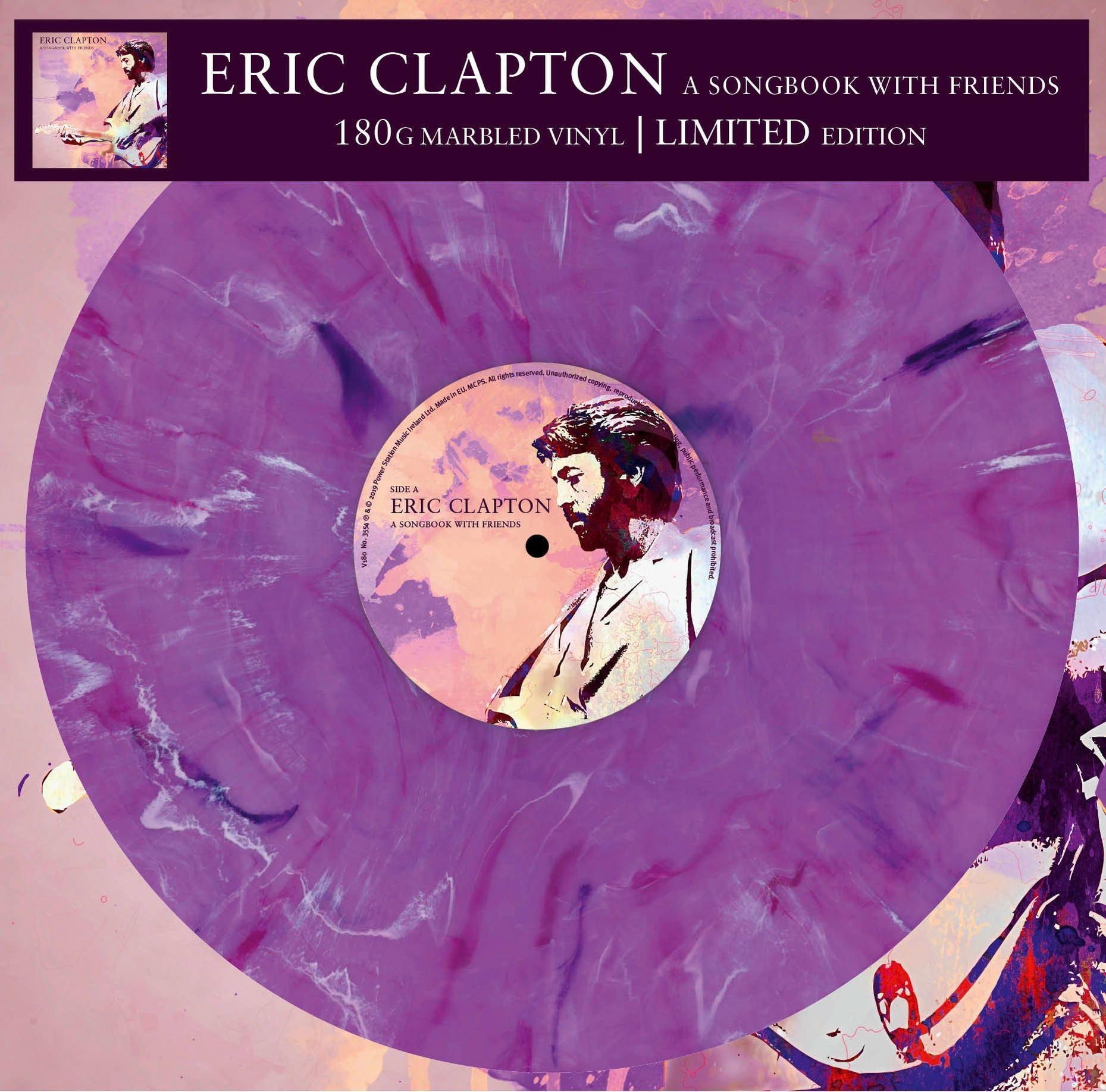 Eric Clapton "A Songbook With Friends" bakelit. Lila márványos mintázat.