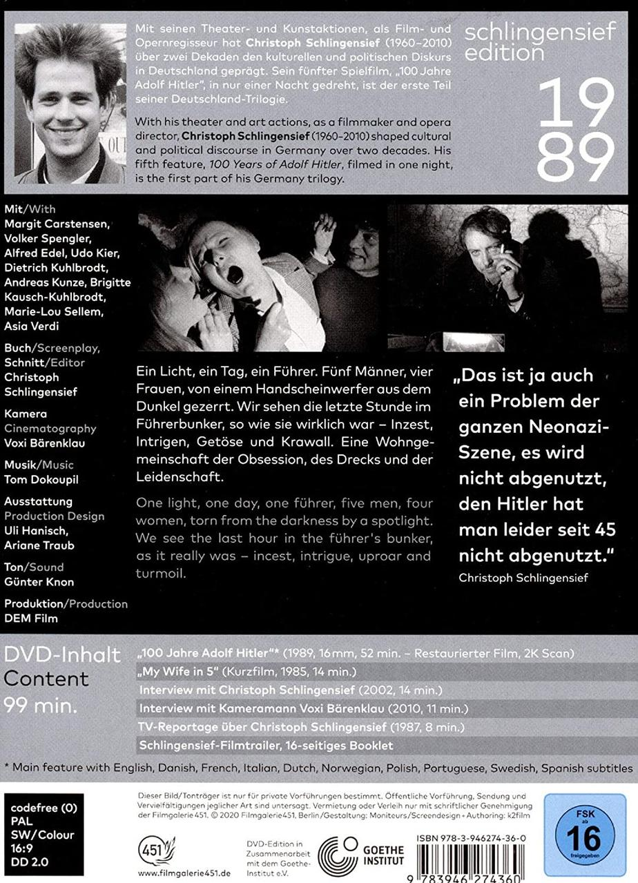 100 Jahre Adolf Hitler DVD