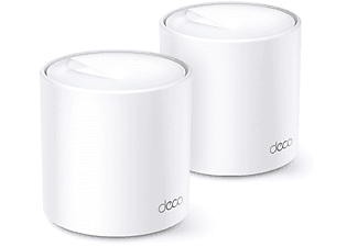 TP-LINK Deco X20(2-pack), AX1800 Mbps,Gigabit Portlar, 370 m²'ye Kadar Kapsama, Wi-Fi 6 Mesh Sistemi