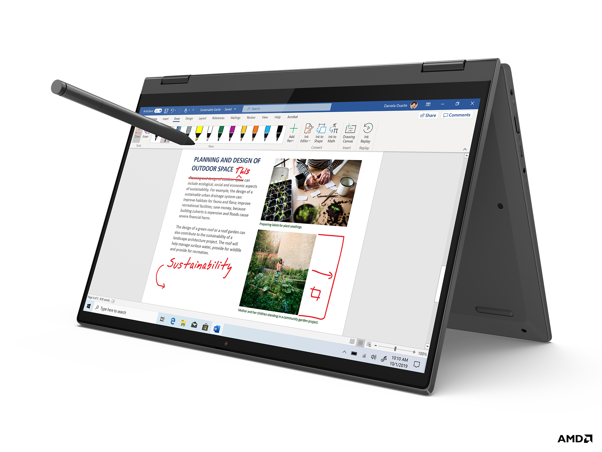 LENOVO Ip Flex 5 14"/Ryzen 7 4700U 2.0/8GB Ram/512GB/FHD Win 10 Dokunmatik 2in1 Laptop Gri 81X20054TX