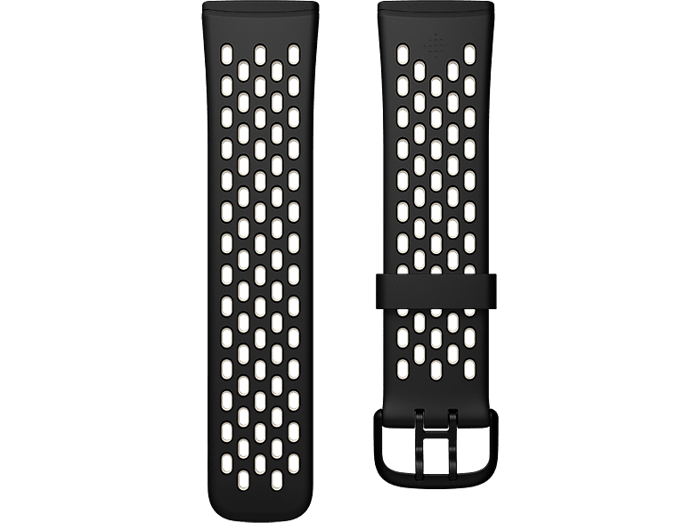 FITBIT Armband Sense - Versa 3 Black/Lunar white S (FB174SBBKWTS)