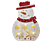 EMOS Karácsonyi dekoráció, Fa Hóember, 30cm, 5LED, 2xAAA, időzítővel, meleg fehér (ZY2331)
