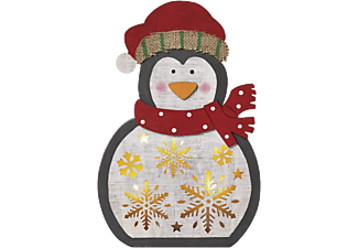 EMOS Karácsonyi dekoráció, Fa Pingvin, 30cm, 5LED, 2xAAA, időzítővel, meleg fehér (ZY2332)