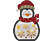 EMOS Karácsonyi dekoráció, Fa Pingvin, 30cm, 5LED, 2xAAA, időzítővel, meleg fehér (ZY2332)