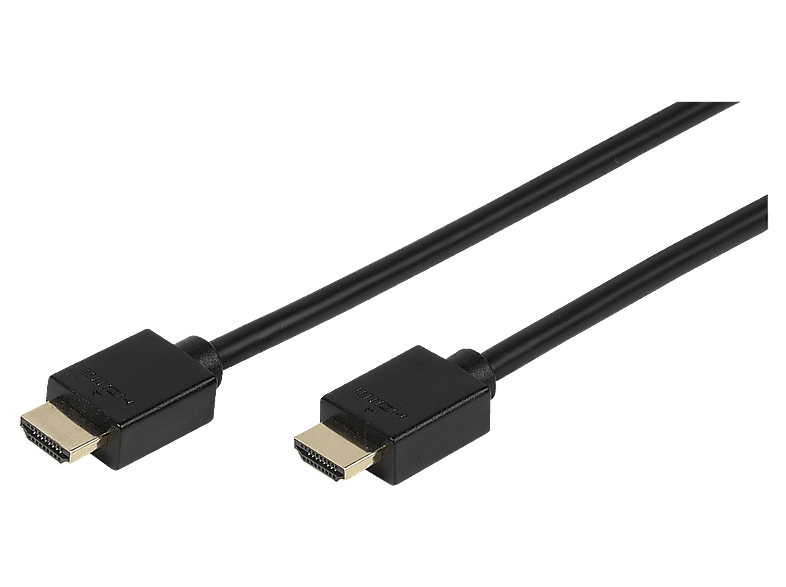 VIVANCO 47161 4K HDMI Kabel, 5m, High Speed, vergoldete Kontakte