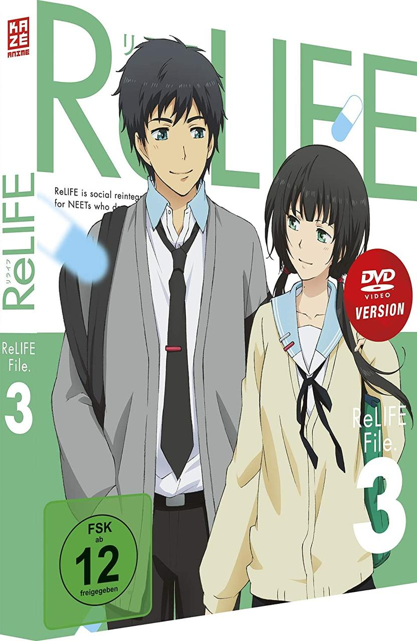 DVD-Cover Anime. Zwei Charaktere, ein Mann und eine Frau, sind auf dem Cover.