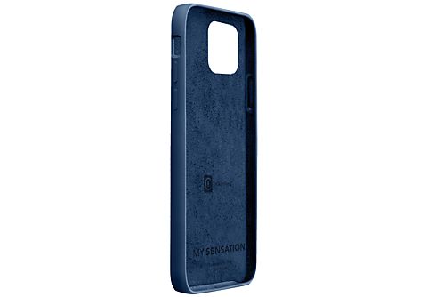 Funda - CellularLine SENSATIONIPH12B, para iPhone 12 Mini, Silicona, Azul