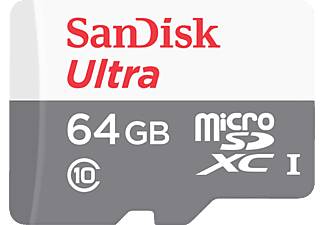 SANDISK Ultra, Micro-SDXC Speicherkarte, 64 GB