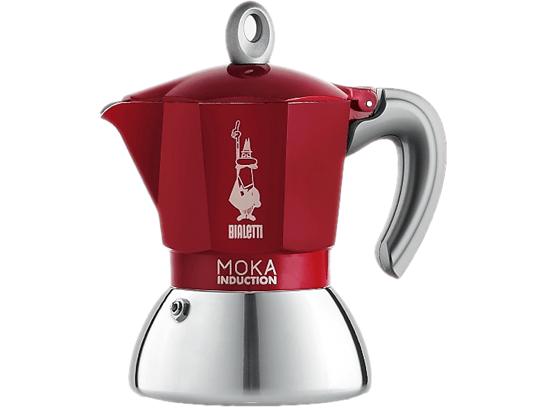 BIALETTI Moka Induction kotyogós kávéfőző, 2 adag, piros