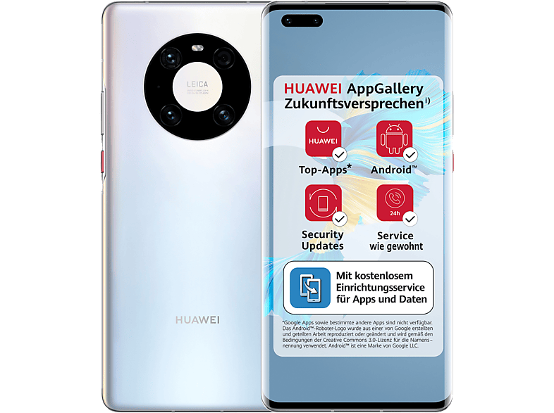 HUAWEI Mate 40 Pro 5G 256 GB Silver Dual SIM