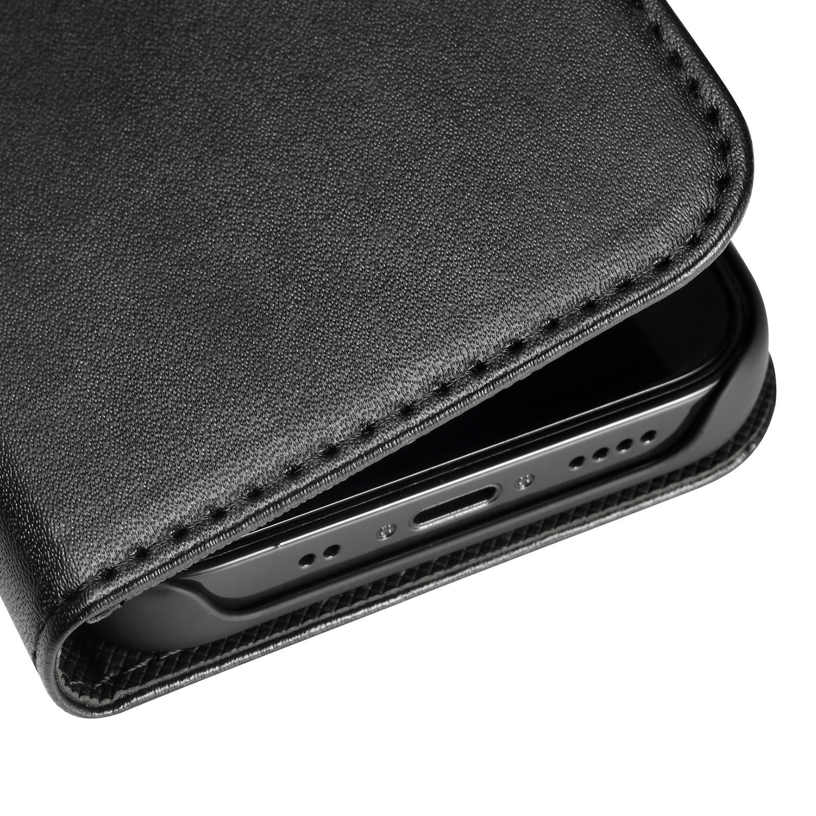 HOLDIT Magnet, Bookcover, Apple, iPhone 12 Mini, Schwarz für Apple