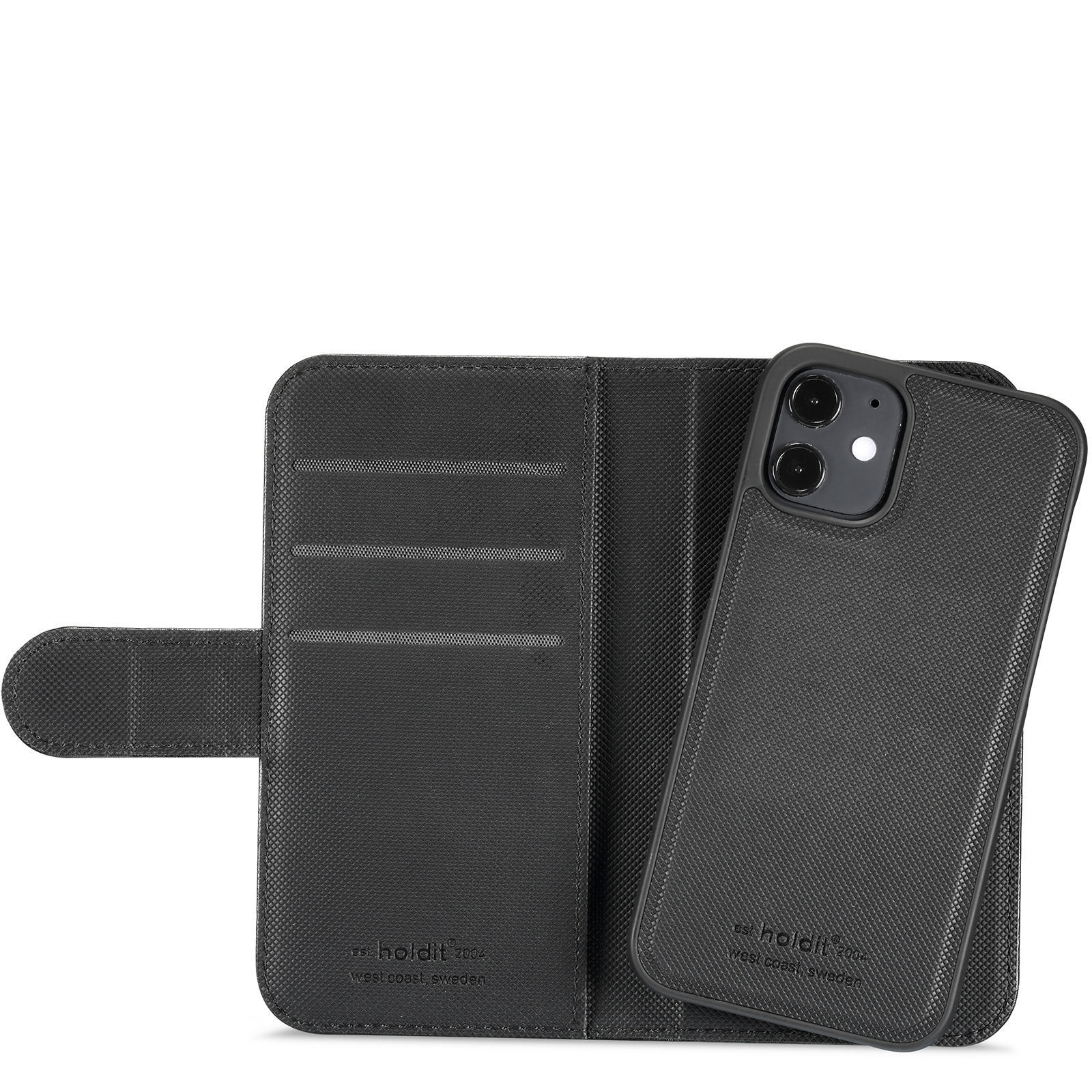 HOLDIT Magnet, Bookcover, Apple, iPhone 12 Mini, Schwarz