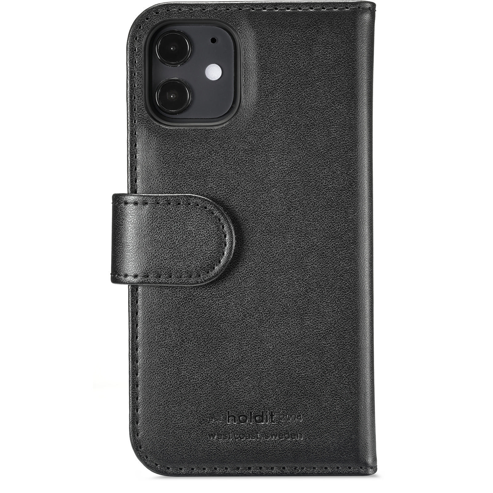 HOLDIT Magnet, Bookcover, Apple, iPhone 12 Mini, Schwarz