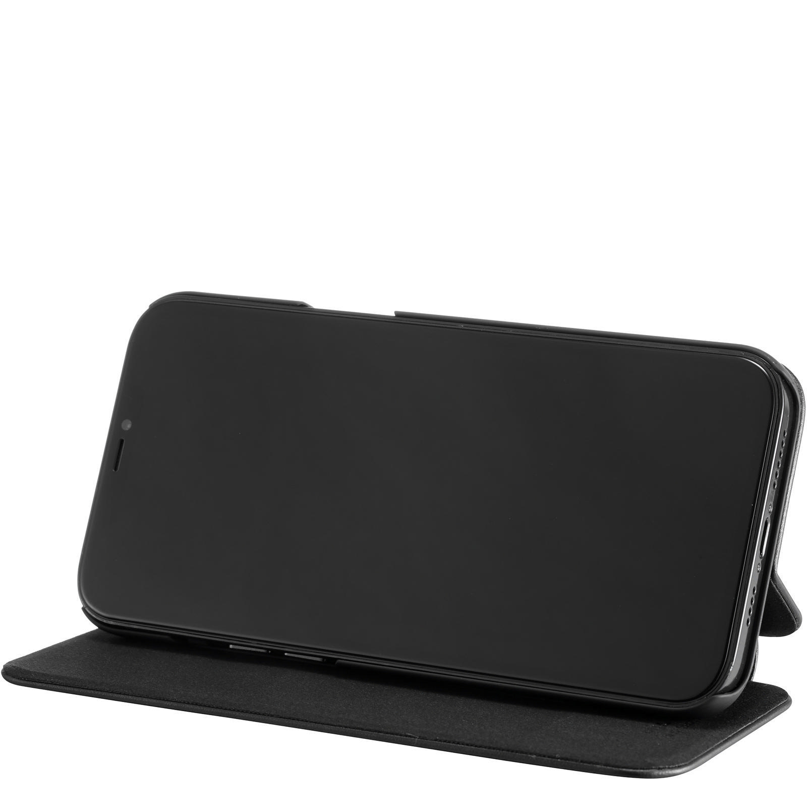 HOLDIT Slim Flip, Bookcover, Apple, iPhone 12 Pro Max, Schwarz