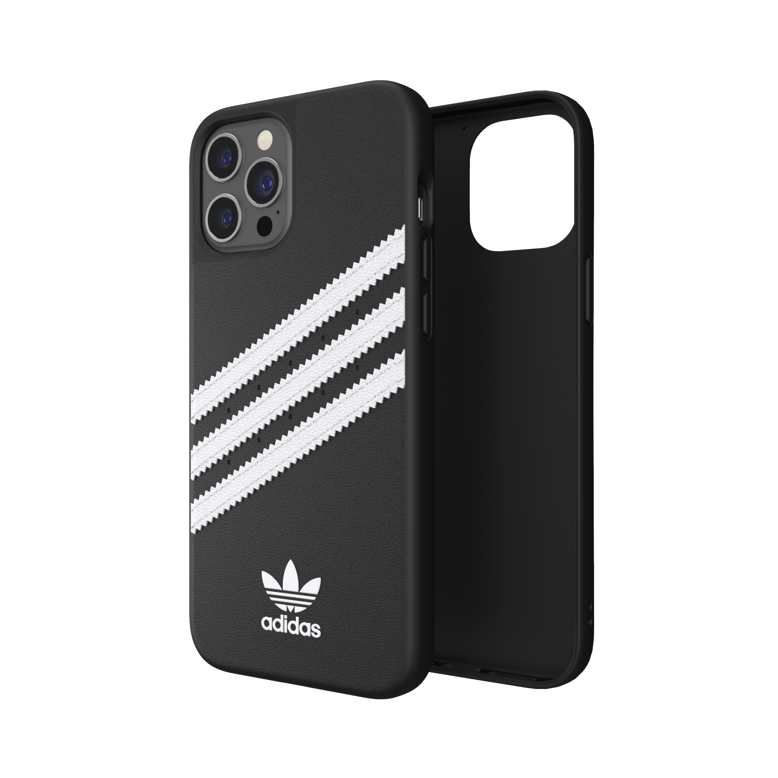 ADIDAS ORIGINALS Moulded Case, Backcover, Apple, iPhone 12 Pro Max, Schwarz/Weiß