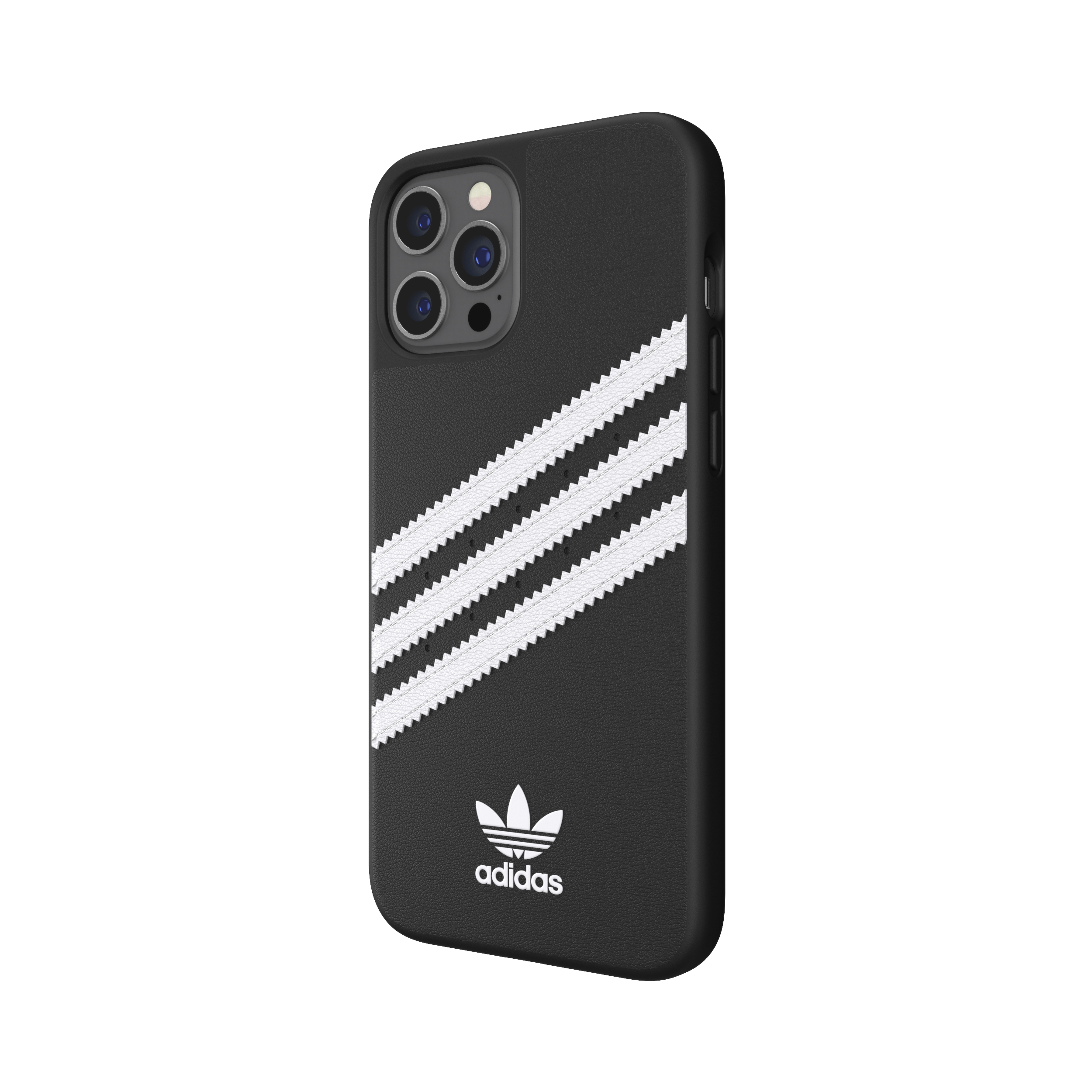 ADIDAS ORIGINALS Moulded Case, Backcover, Apple, iPhone 12 Pro Max, Schwarz/Weiß