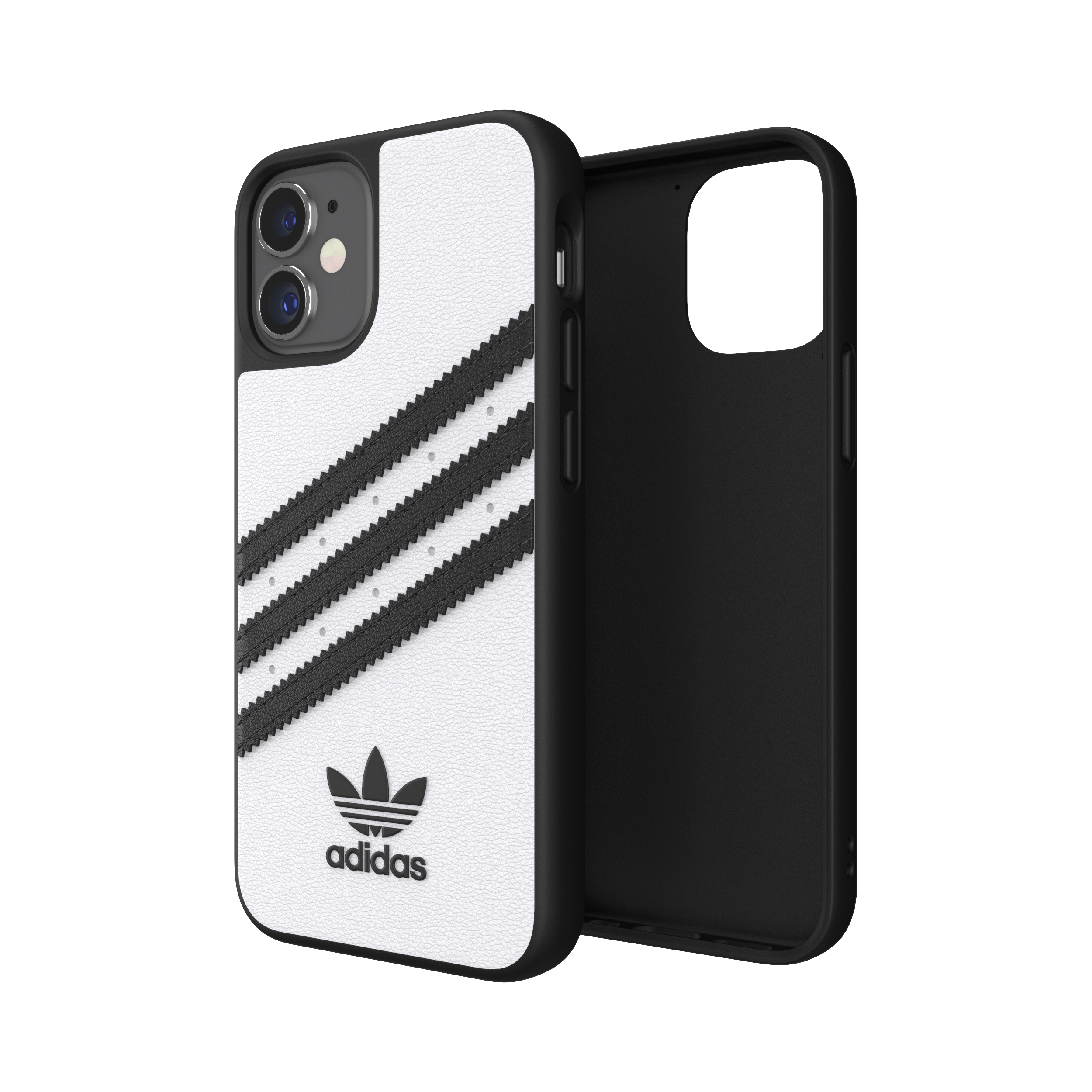 ADIDAS ORIGINALS Moulded Case, Backcover, Apple, iPhone 12 Mini, Weiß/Schwarz