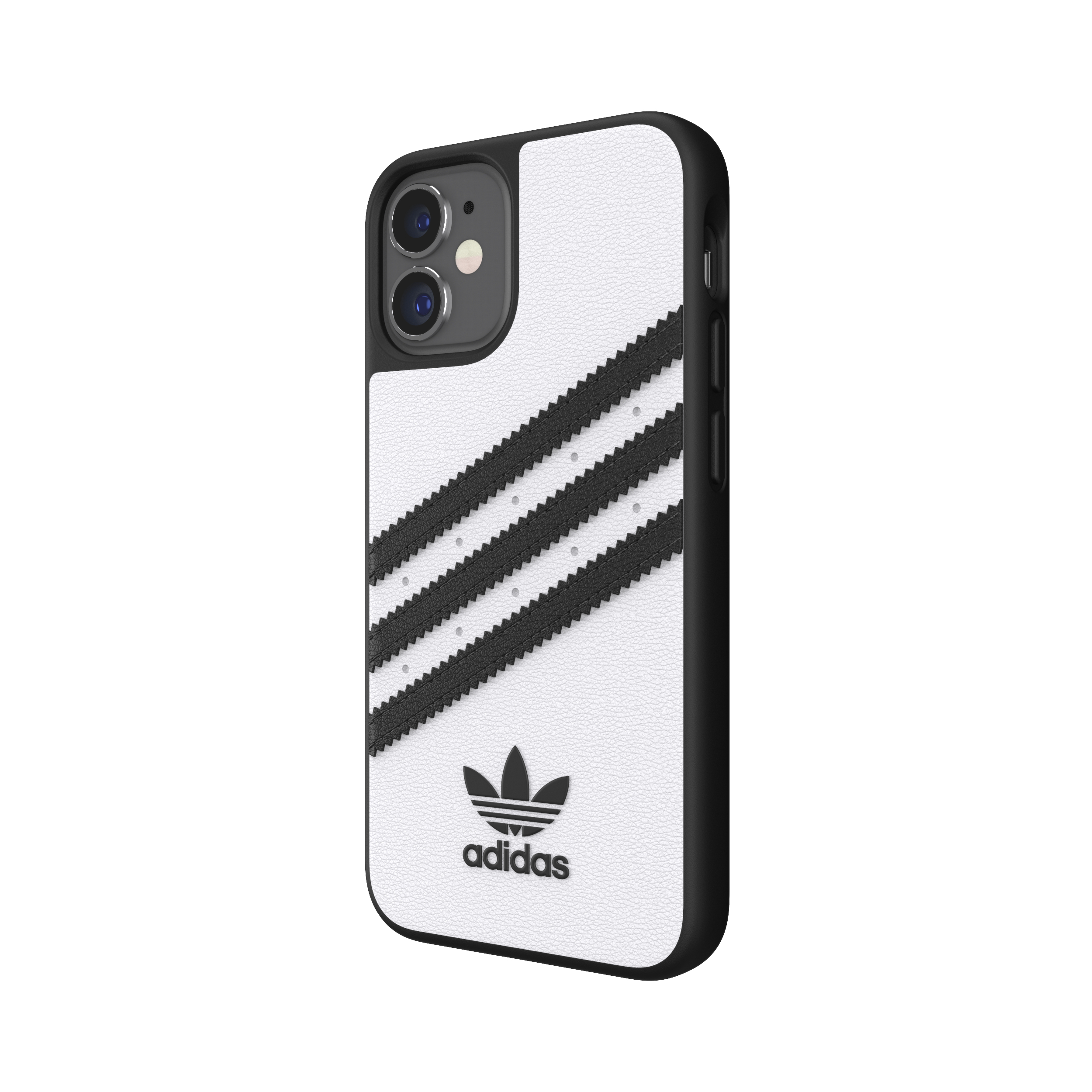ADIDAS ORIGINALS Moulded Case, Backcover, Apple, iPhone 12 Mini, Weiß/Schwarz