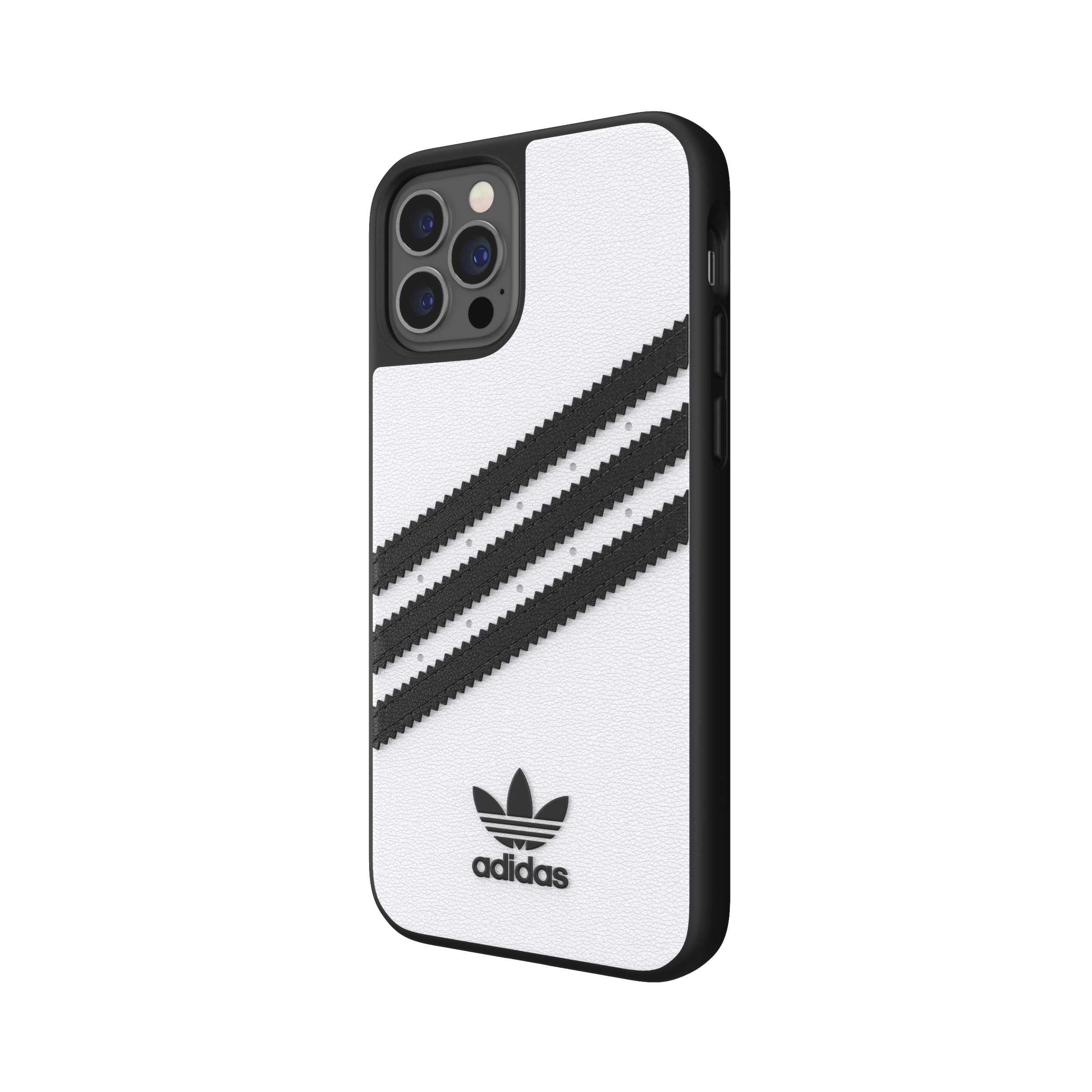 Case, ADIDAS 12 12, Weiß/Schwarz Backcover, Moulded Pro, ORIGINALS iPhone Apple, iPhone