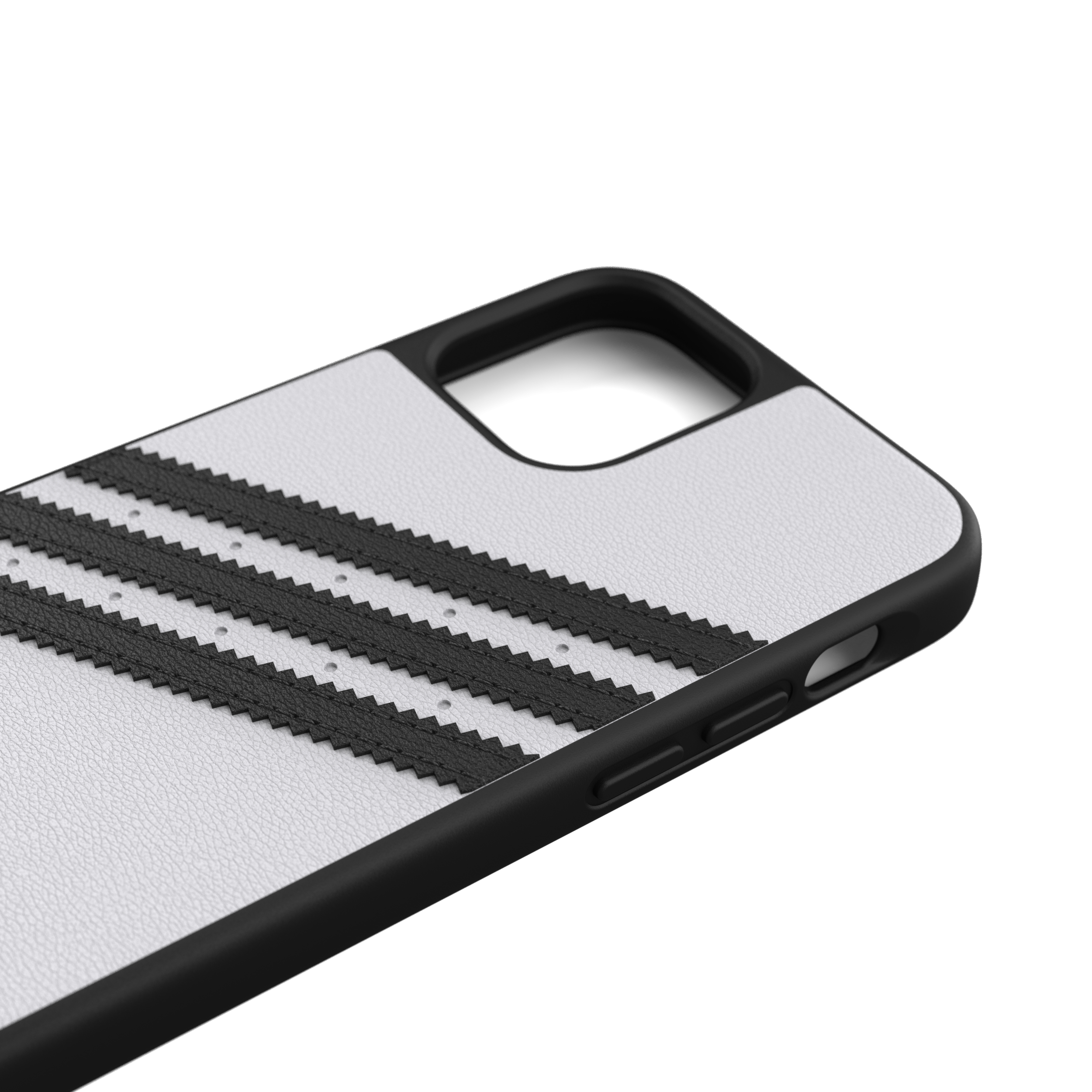 ADIDAS ORIGINALS Moulded Case, Backcover, Apple, iPhone 12, iPhone 12 Pro, Weiß/Schwarz