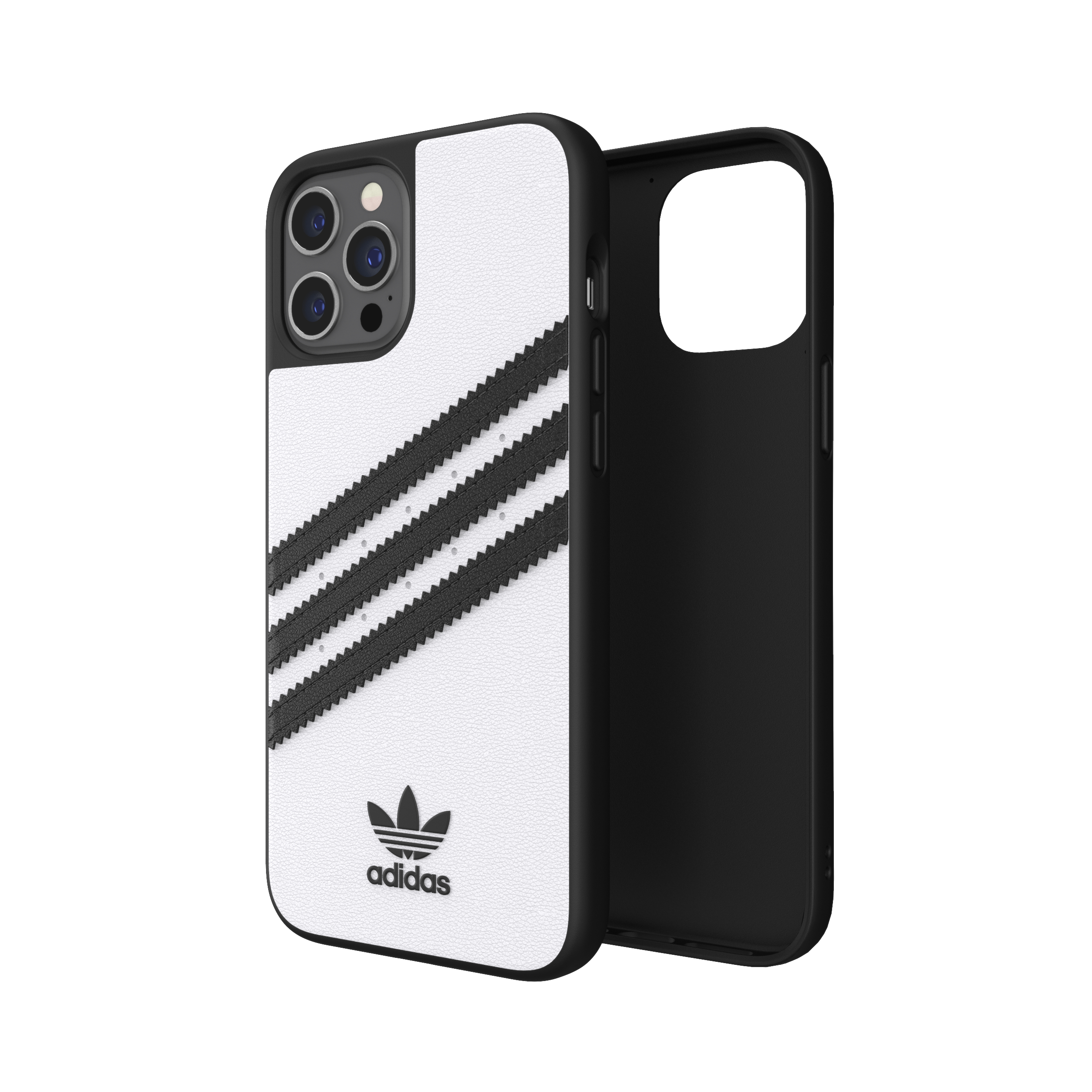 ADIDAS ORIGINALS Moulded Case, Backcover, Apple, iPhone 12 Pro Max, Weiß/Schwarz