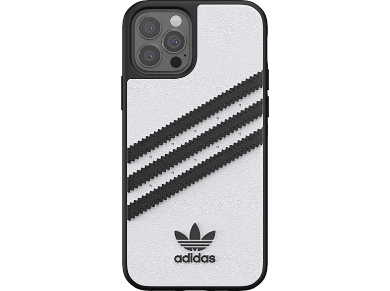 ADIDAS ORIGINALS Moulded Case, Backcover, Apple, iPhone 12, iPhone 12 Pro, Weiß/Schwarz