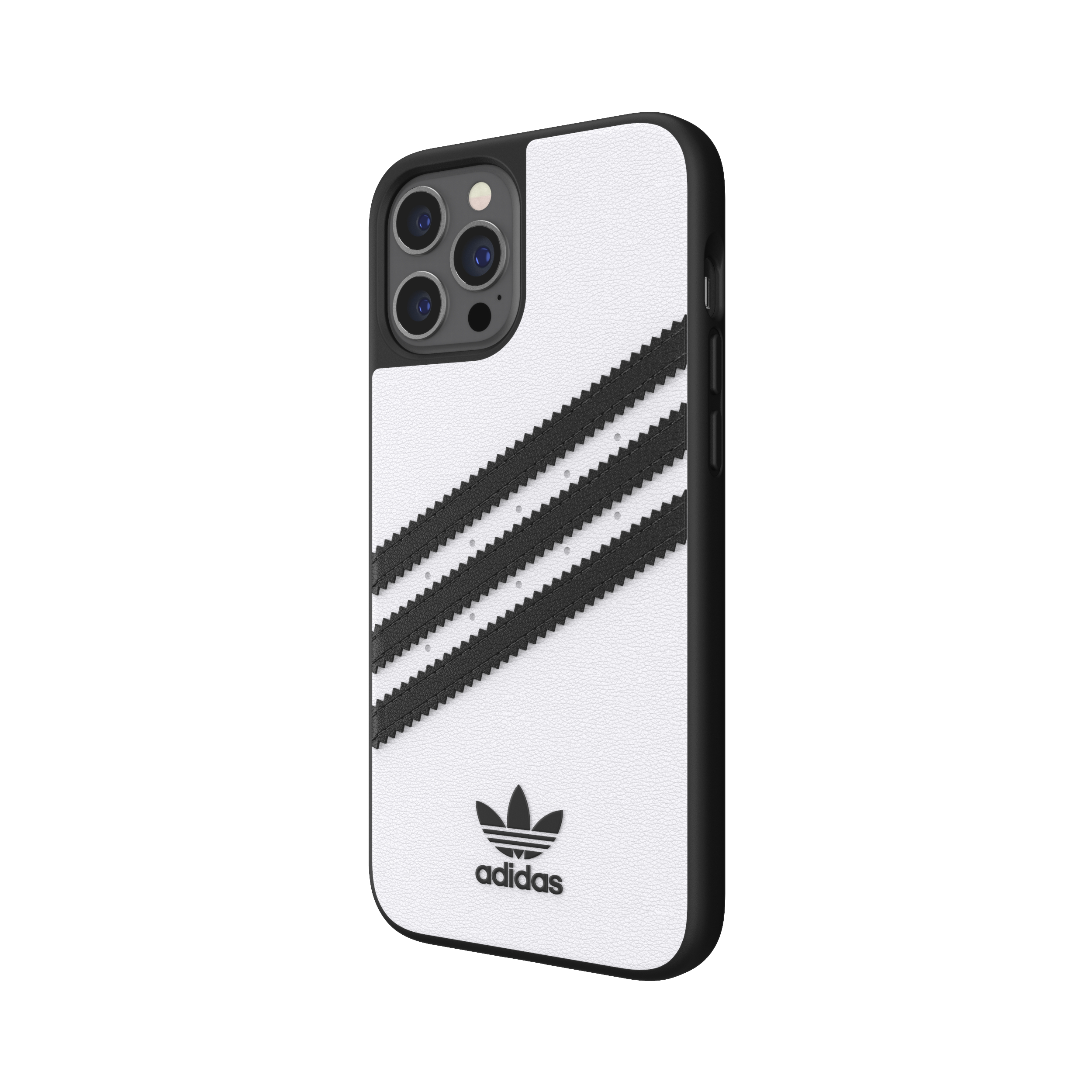 ADIDAS ORIGINALS Moulded Case, Backcover, Apple, iPhone 12 Pro Max, Weiß/Schwarz