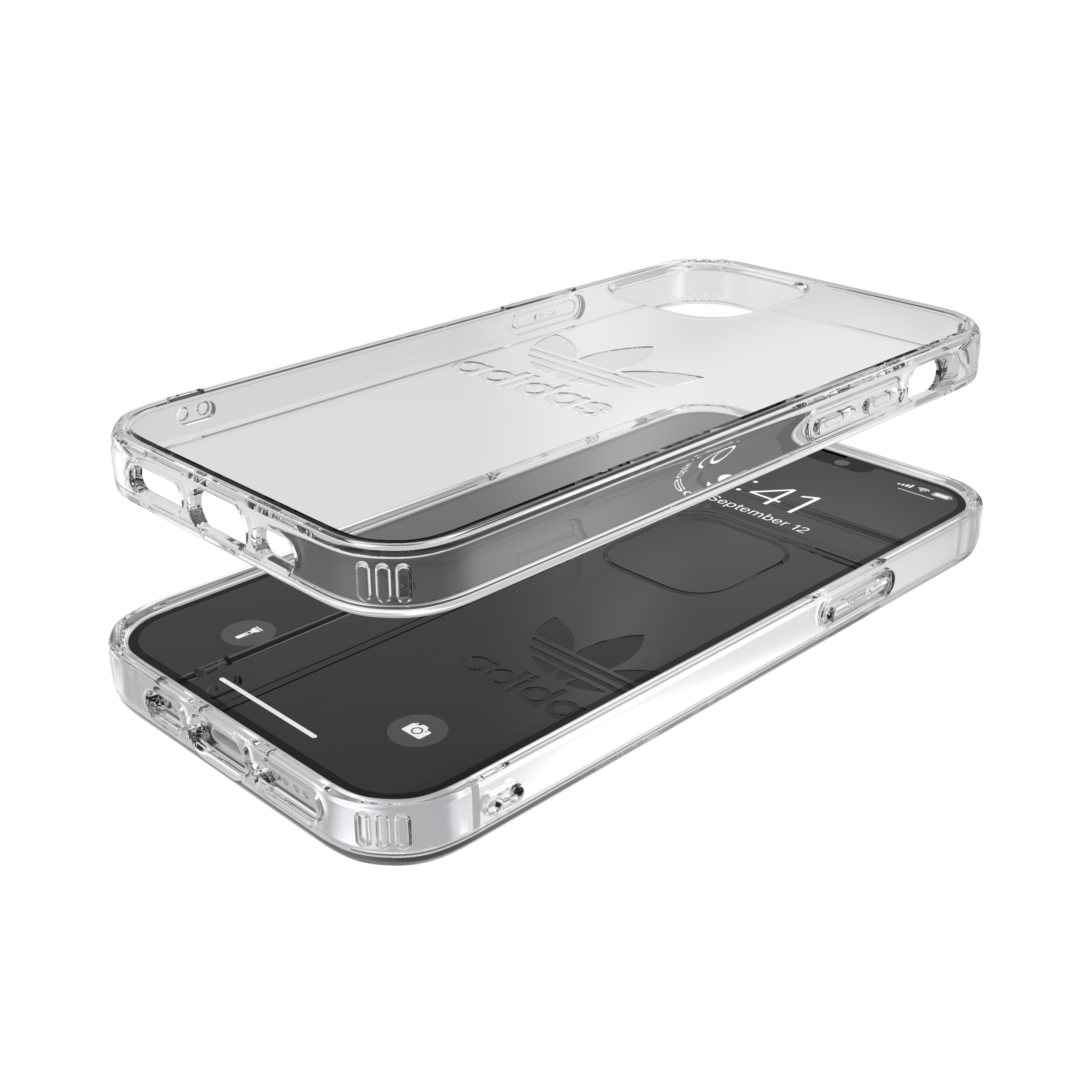 ADIDAS ORIGINALS Backcover, Pro, Apple, 12, iPhone 12 Protective Clear iPhone Case, Transparent