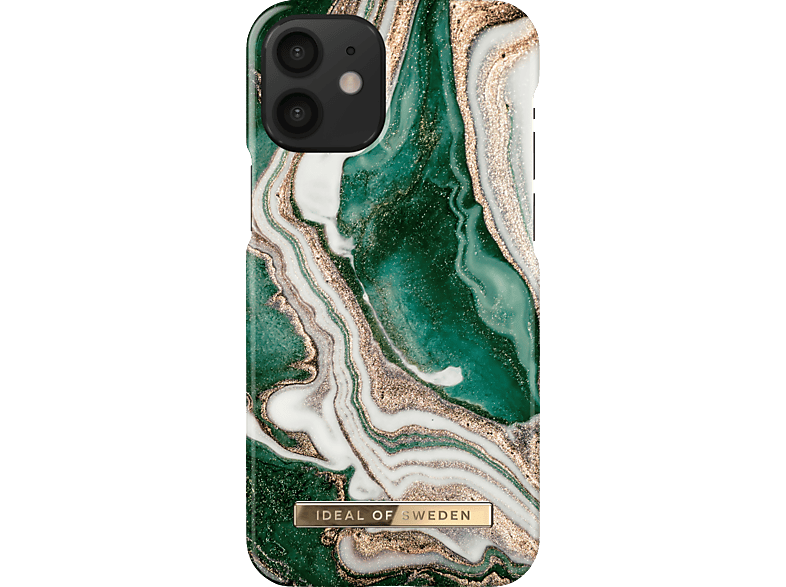 IDEAL OF SWEDEN 12 Marble Case, iPhone Jade Backcover, Fashion Mini, Apple, Golden