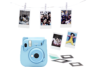 FUJIFILM instax mini 11 Sky-Blue Bundle Sofortbildkamera, SKY-BLUE