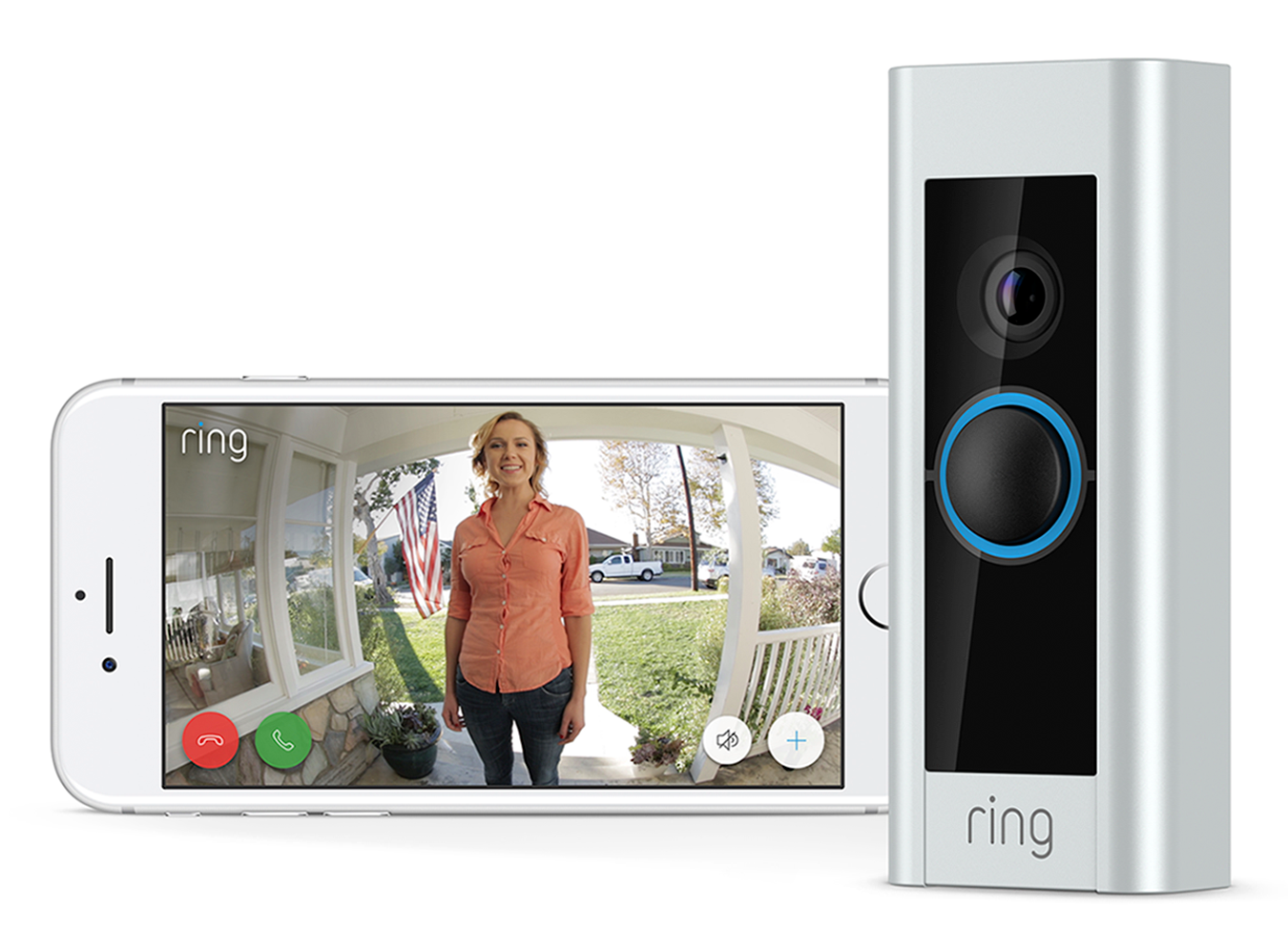 RING Video Doorbell Pro with Plug-In Adapter
