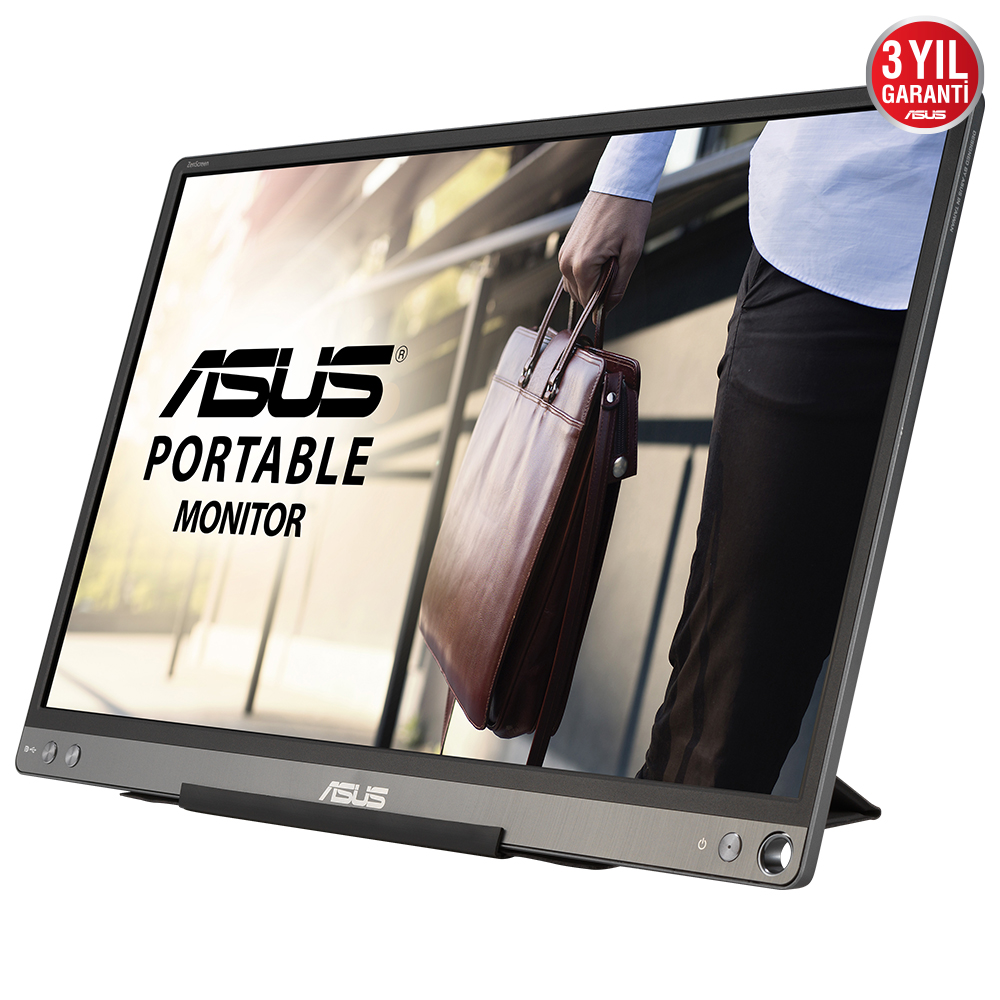 ASUS MB16ACE 15,6" IPS 1920X1080/ 75HZ/ 5MS/USBC ZenScreen Taşınabilir IPS Full HD USB Monitör Gri