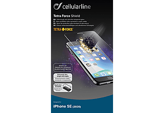CELLULARLINE Tetra Force Shield - Schutzglas (Passend für Modell: Apple iPhone SE (2020))