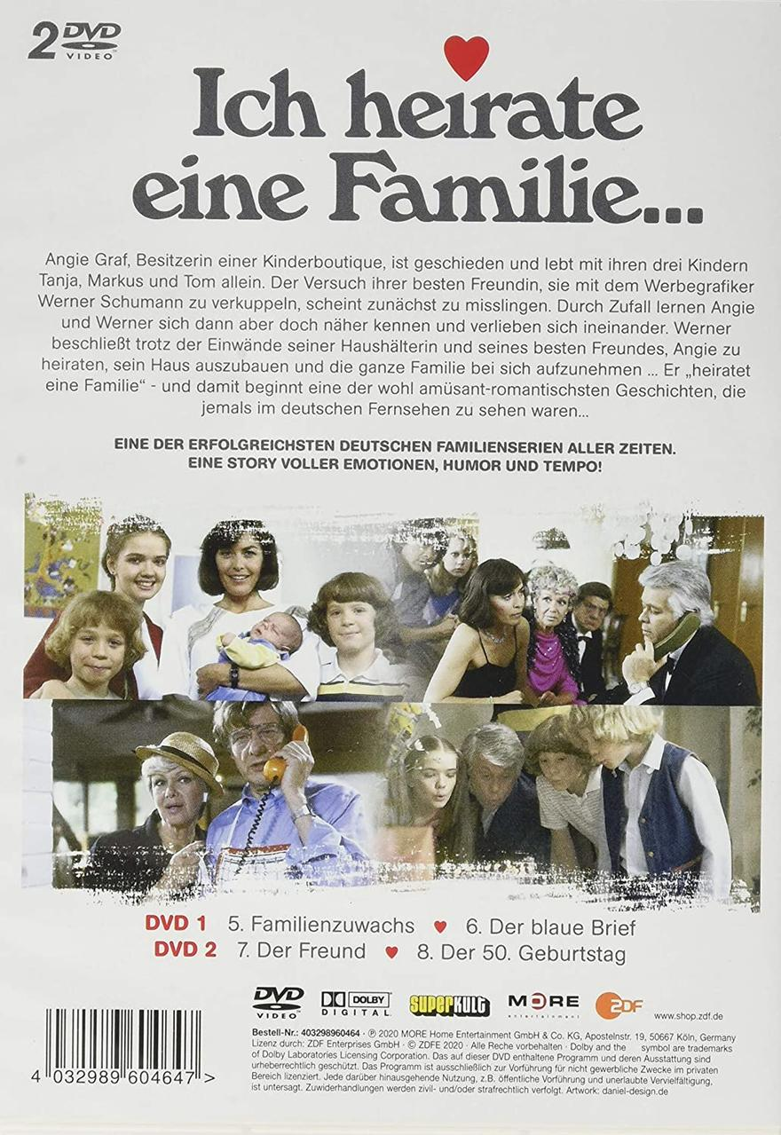 DVD-Hülle hinten mit Cast-Fotos und Titel. Der Titel ist auf Deutsch.