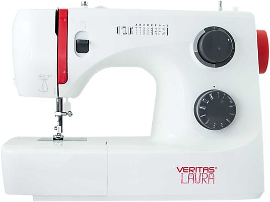 VERITAS Laura - Machine à coudre (Blanc/Rouge)