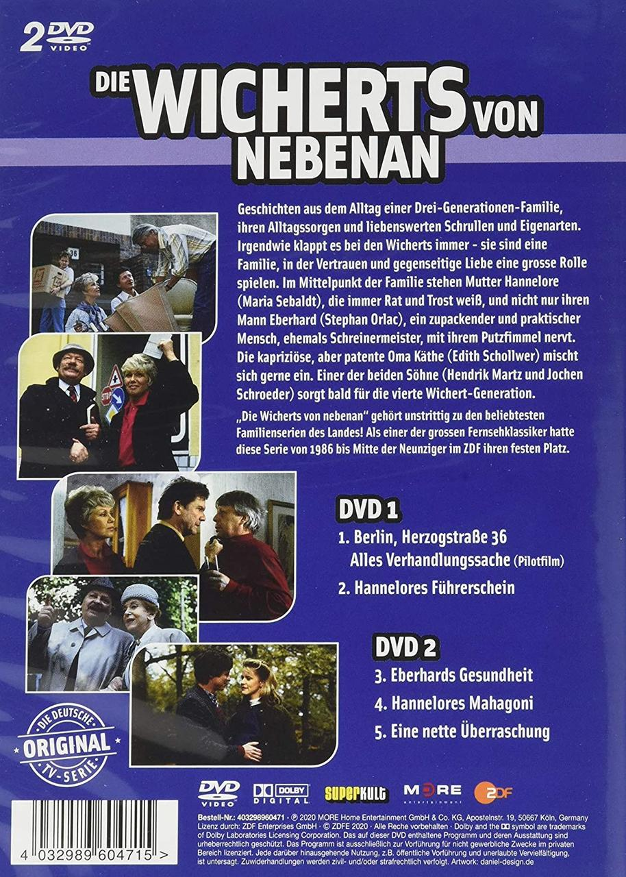 DVD-Cover für eine deutsche Fernsehserie. Es zeigt Bilder aus der Show und Texttitel.