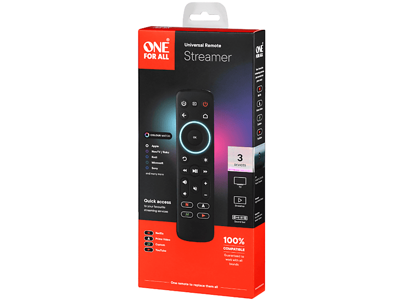 Thumbnail - ONE FOR ALL Streamer (URC7935) Universalfernbedienung