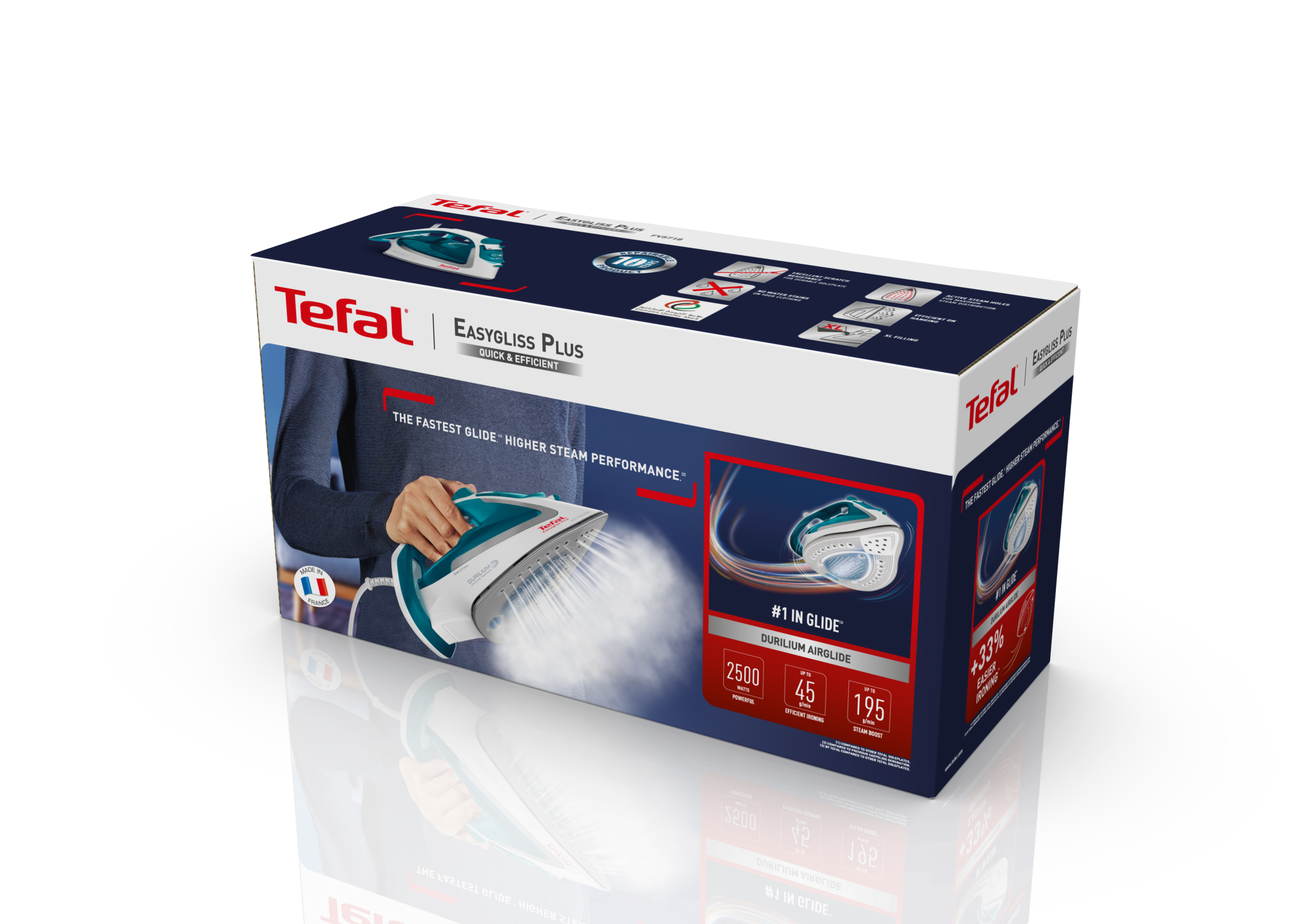 TEFAL FV5718E0 Easygliss Plus Vasaló kék