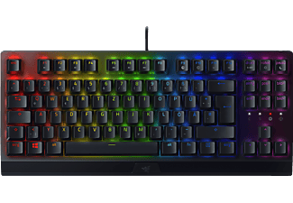 RAZER BlackWidow V3 Tenkeyless, Gaming Tastatur, Mechanisch, Razer Green, Kabellos und Kabelgebunden, Schwarz
