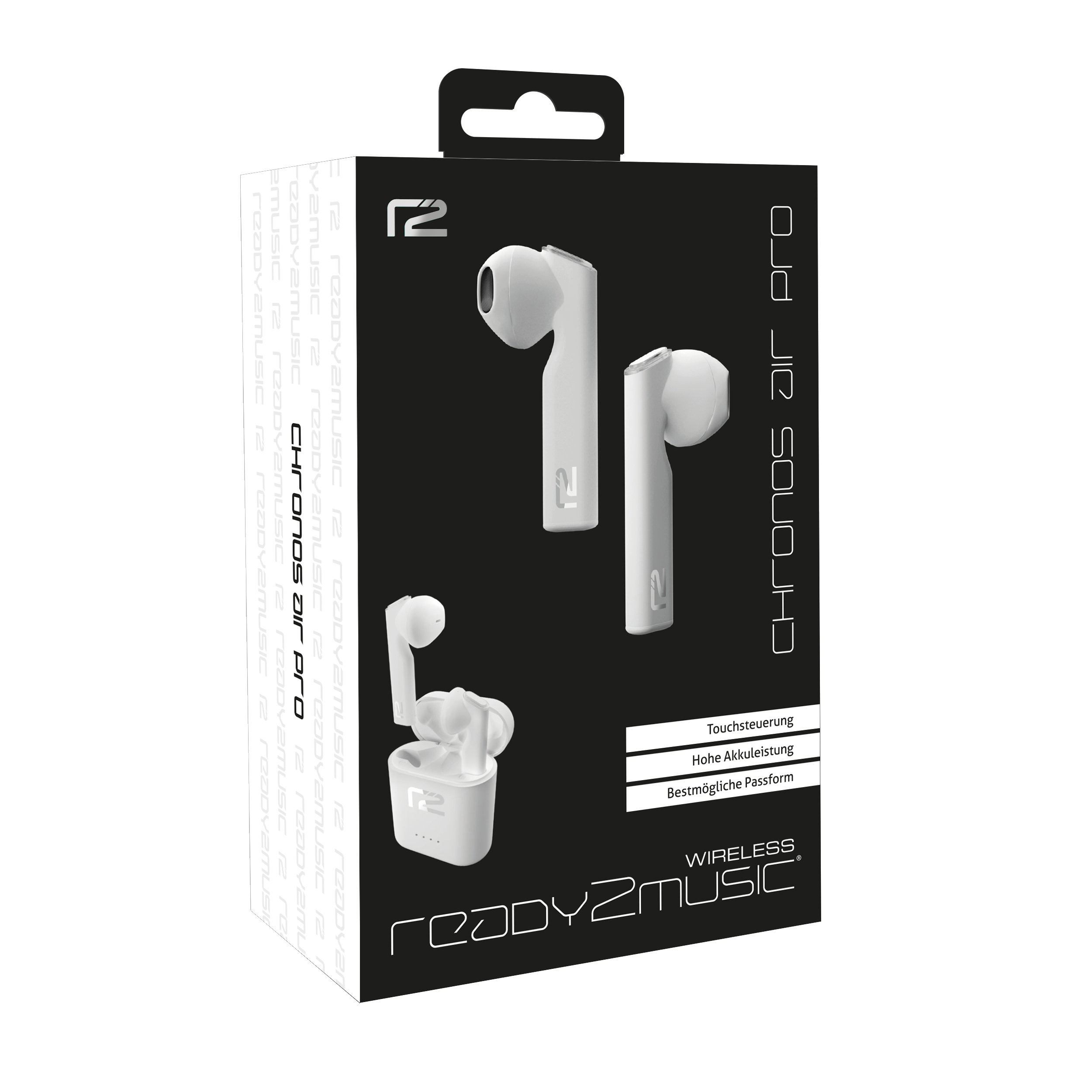 Bluetooth Weiß Air Kopfhörer Pro, READY2MUSIC In-ear Chronos