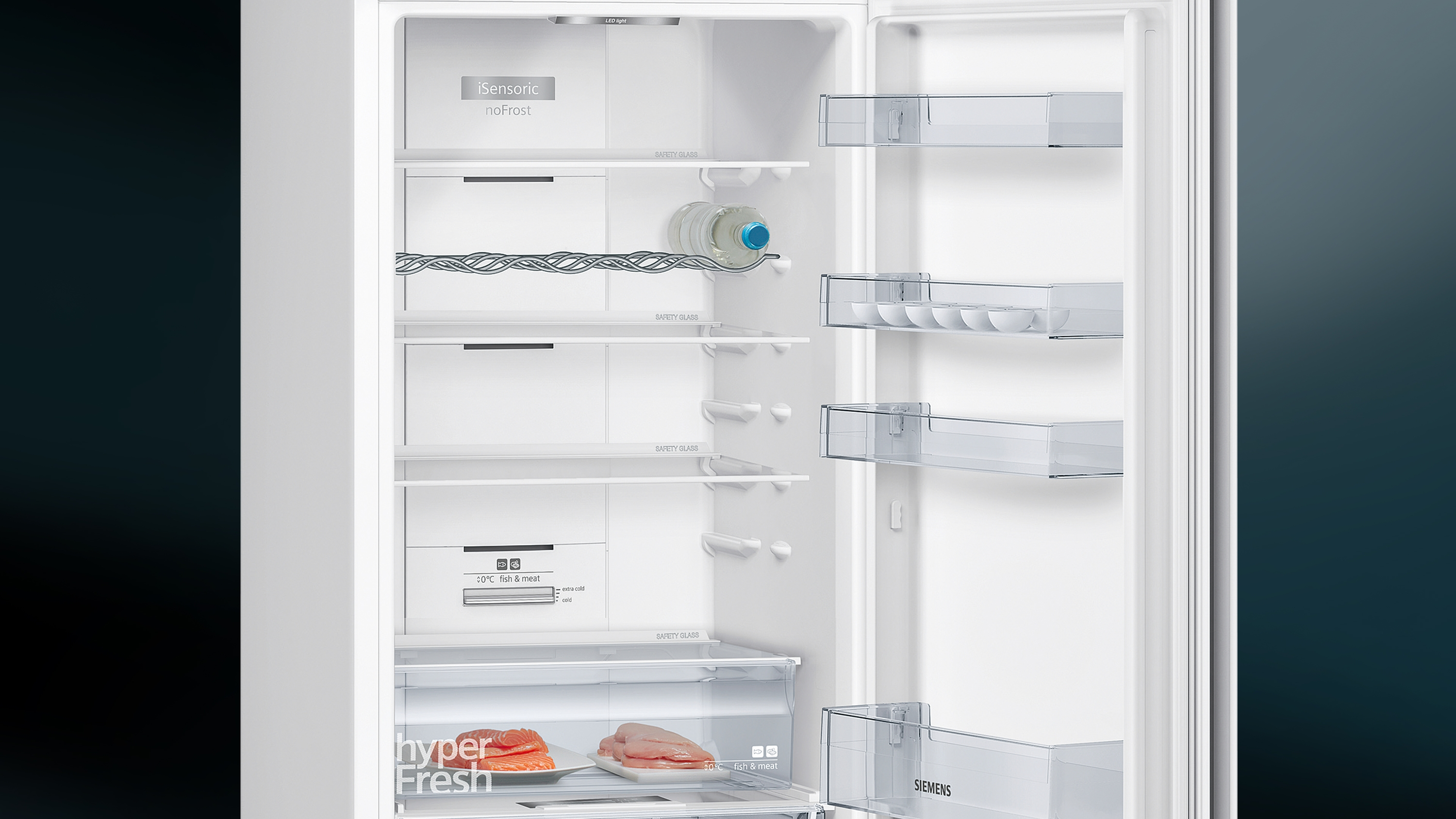 SIEMENS KG39NVWDC IQ300 Kühlgefrierkombination (D, 400 l, 2030 mm hoch, Weiß)