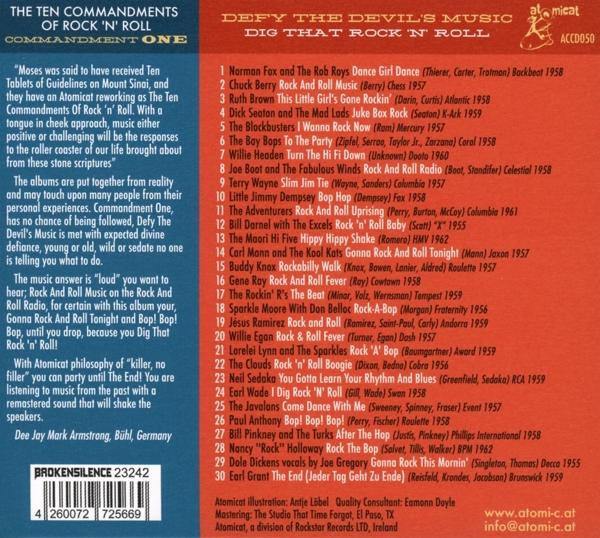 VARIOUS - The Ten Commandments Of Rock 'N' Roll Vol.1  - (CD)