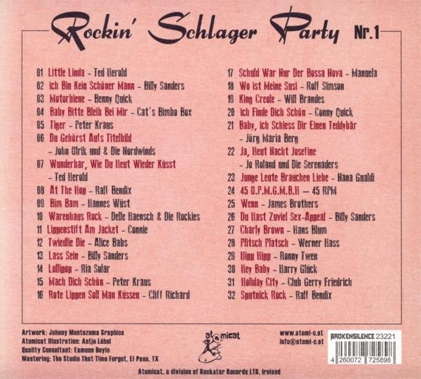 Albumcover. Textliste der Songs auf hellbraunem Hintergrund. Ein Logo unten.