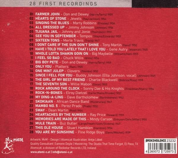 CD-Rückseite mit Titelliste und rauchigem Hintergrund.