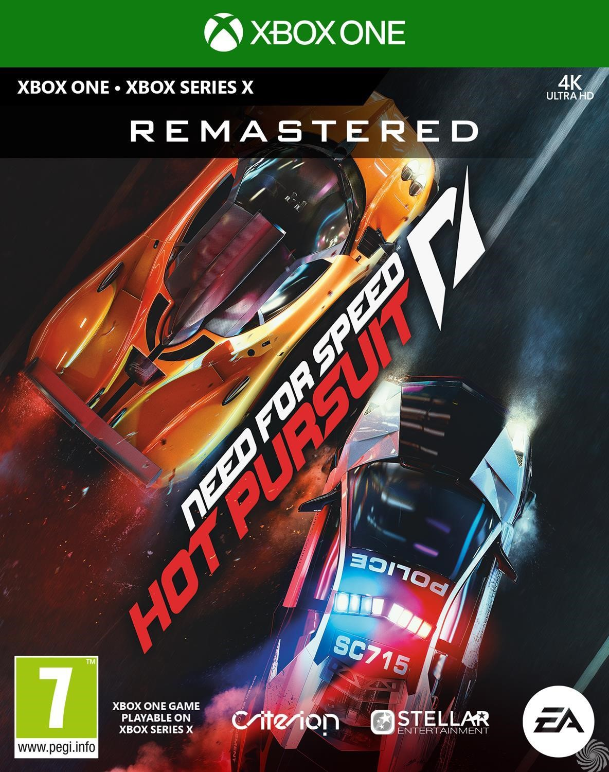 Videogame-cover met twee raceauto's en de titel van het spel.